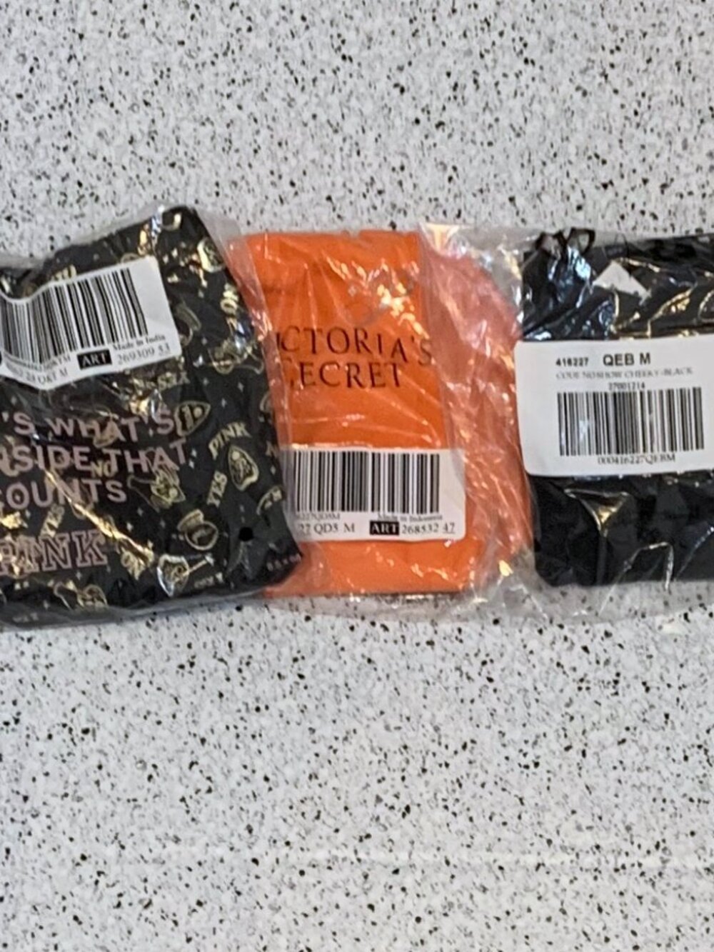 3X Victoria's Secret PINK No-Show Cheeky Panty HALLOWEEN Print Medium NWT